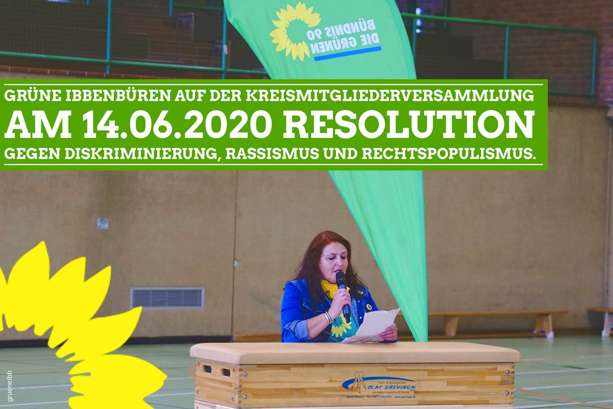 Plakat der Resolution gegen Rechts