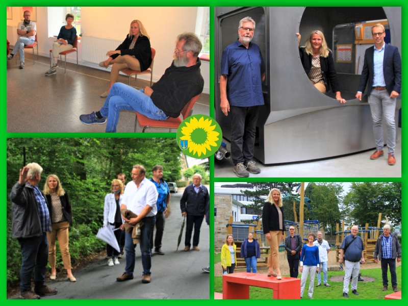 Collage des Besuchs von Birgit Neyer