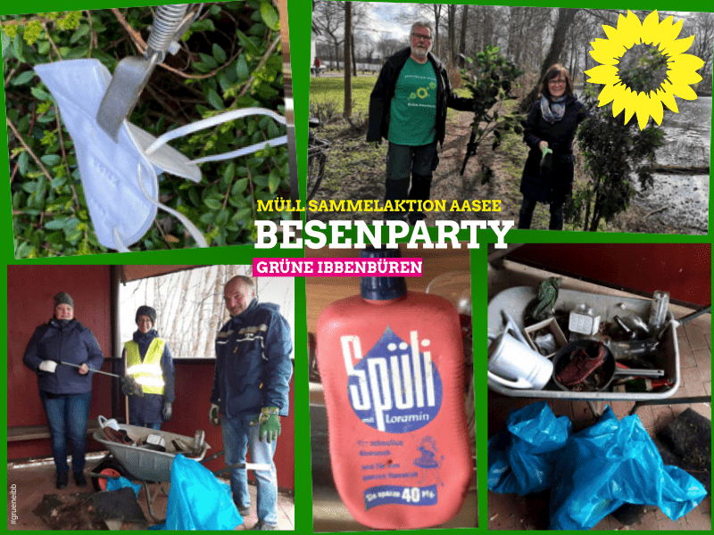 Plakat für die Besenparty