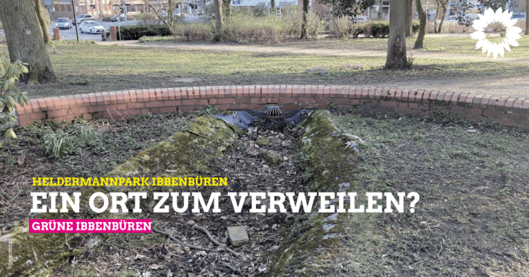 Ist unser Heldermannpark in Ibbenbüren noch ein Ort zum Verweilen?