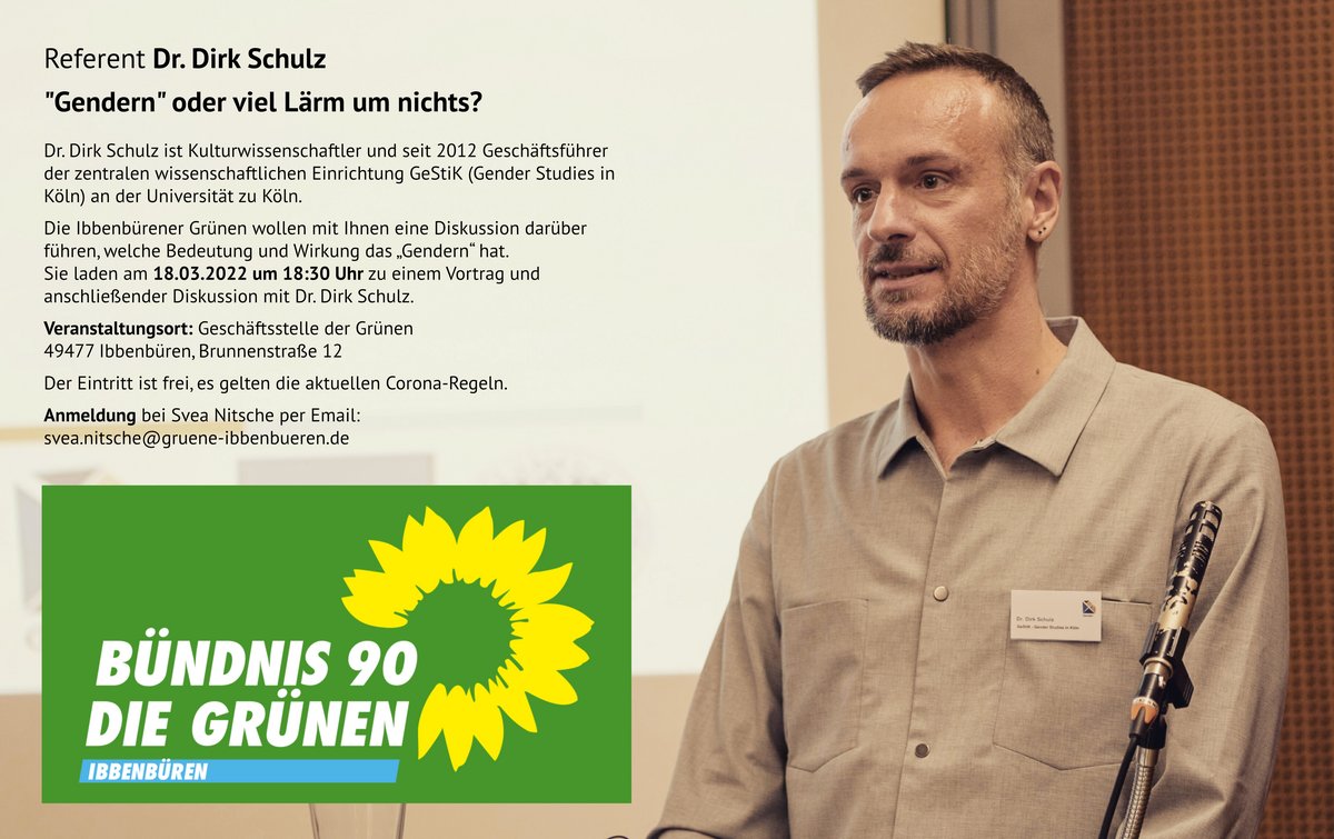 Plakat Vom „Gendern“ oder viel Lärm um Nichts?