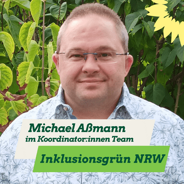 Michael Aßmann im Koordinator:innen-Team Inklusionsgrün NRW