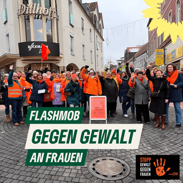 Flashmob gegen Gewalt an Frauen
