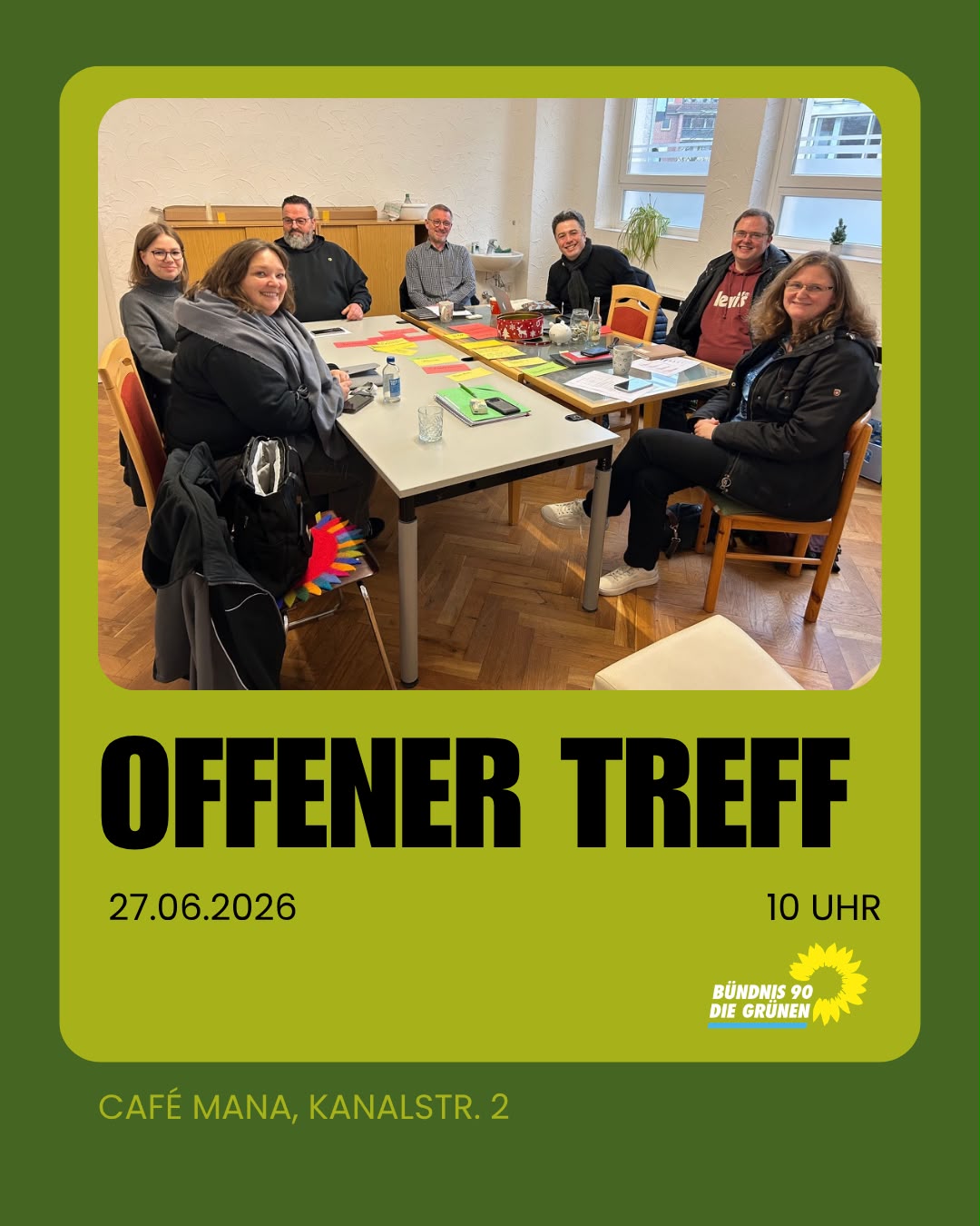 Plakat für den Offenen Treff